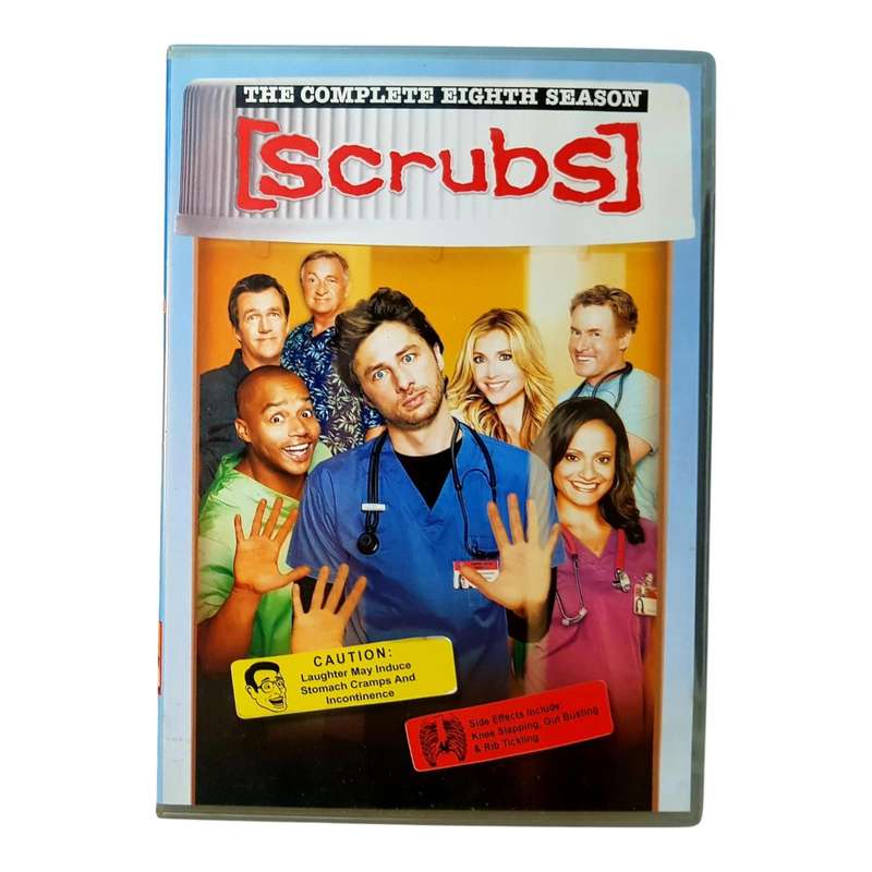 Scrubs Season 8 DVD Box Set Region 2 Preloved Very Good Condition