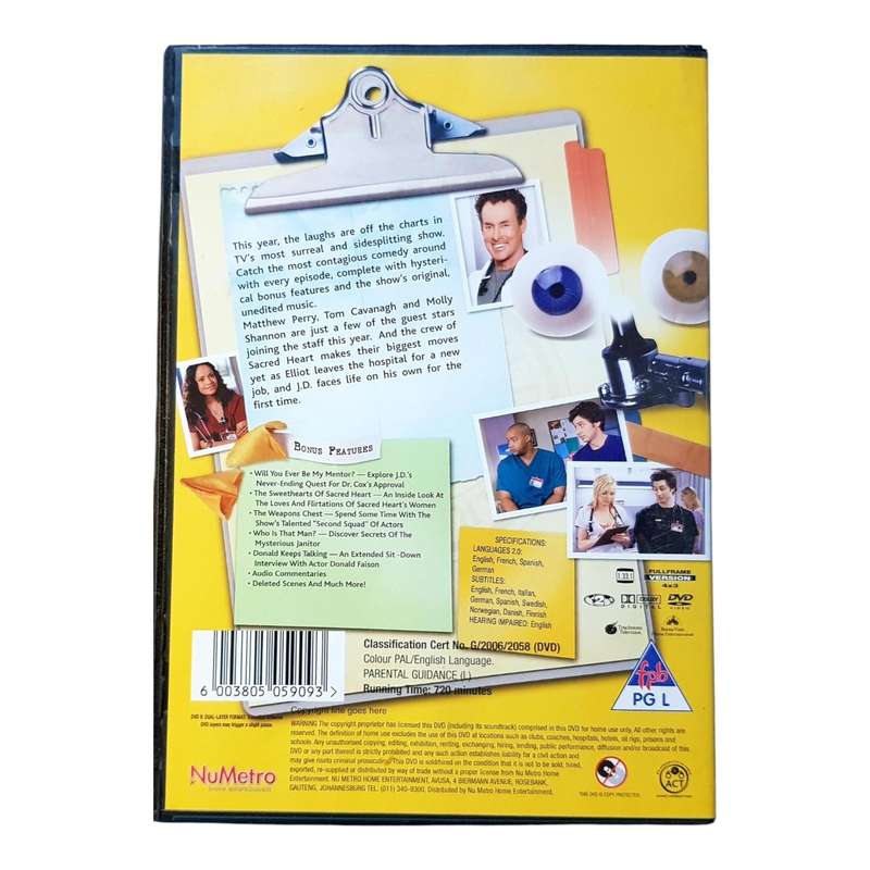 Scrubs Seasons 1 to 6 DVD Box Set Collection Region 2 Very Good Condition 24 Discs