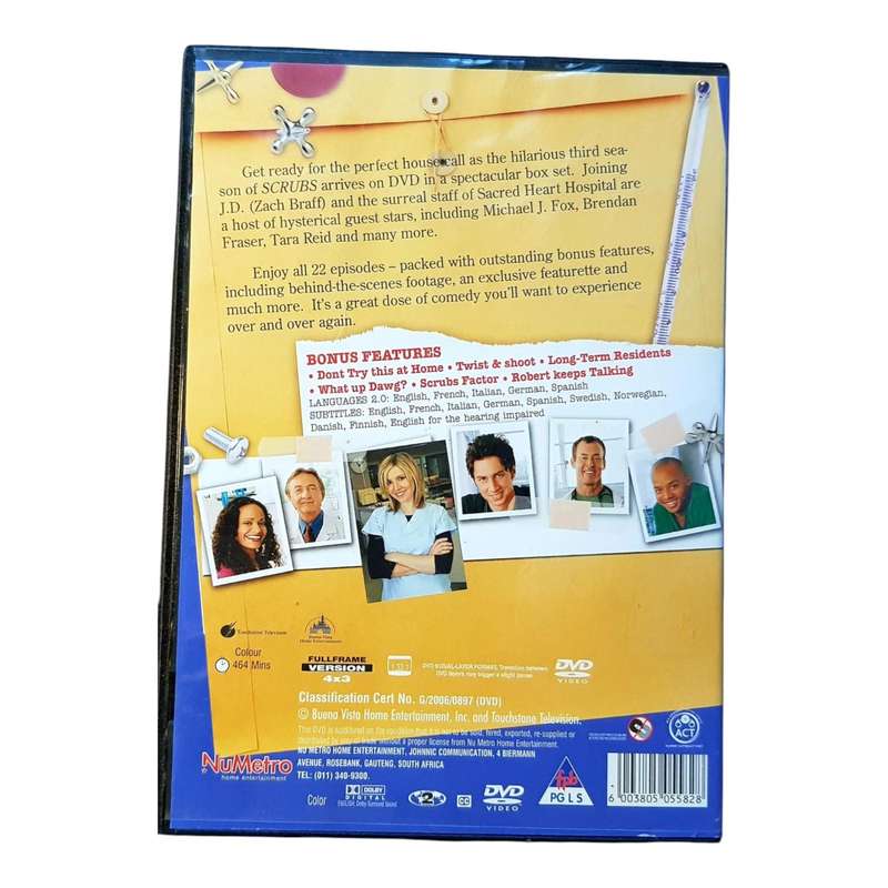 Scrubs Seasons 1 to 6 DVD Box Set Collection Region 2 Very Good Condition 24 Discs