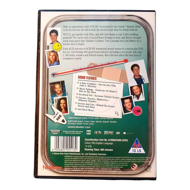 Scrubs Seasons 1 to 6 DVD Box Set Collection Region 2 Very Good Condition 24 Discs