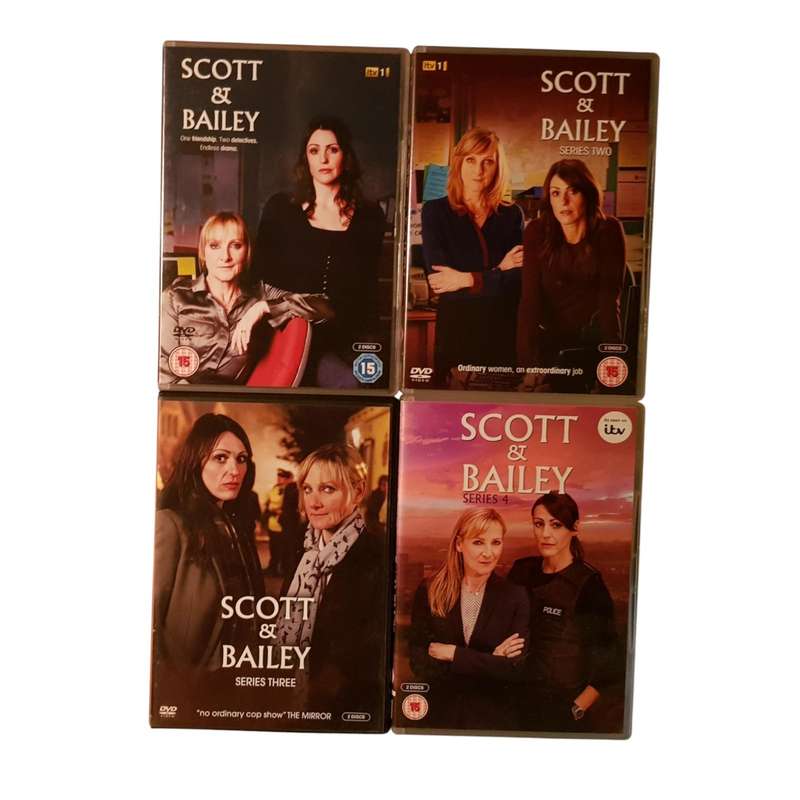 Scott & Bailey  Seasons 1 to 4  DVD Box Sets  Preloved  Very Good Condition  Region 2