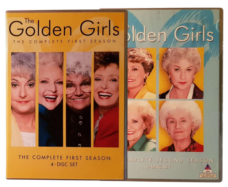 The Golden Girls  Seasons 1 & 2  2 x DVD Box Sets  Region 2  Very Good Condition