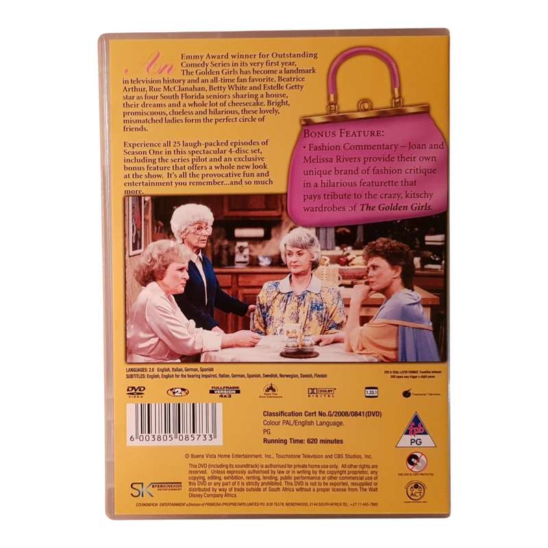 The Golden Girls  Seasons 1 & 2  2 x DVD Box Sets  Region 2  Very Good Condition