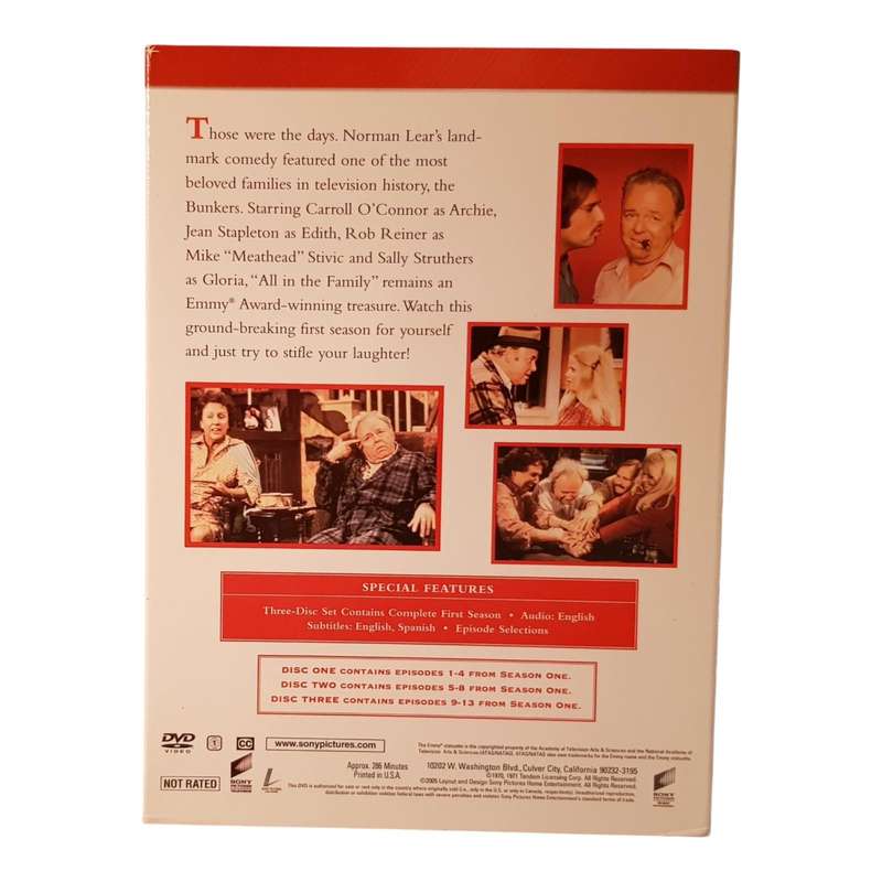 All In The Family  Season 1 & 2  DVD Box Sets  Region 1  Preloved  Very Good Condition