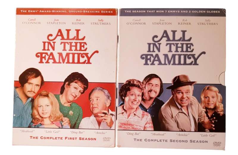 All In The Family  Season 1 & 2  DVD Box Sets  Region 1  Preloved  Very Good Condition