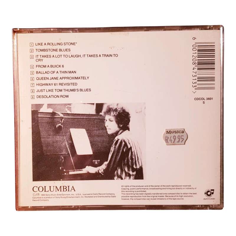 Bob Dylan  Highway 61 Revisited CD | 1965 Rock Masterpiece | Includes Like a Rolling Stone