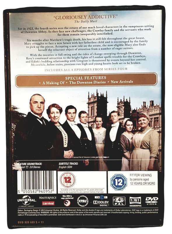 Downton Abbey Seasons 1 to 4 + Christmas Specials DVD Box Sets  Region 2