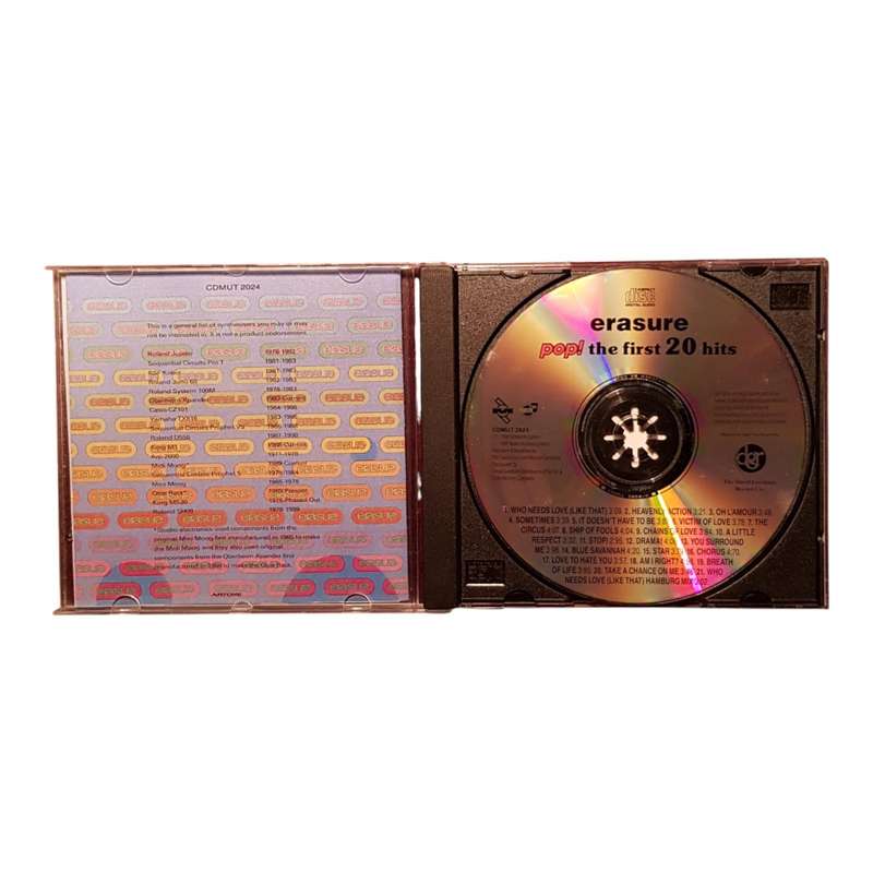 Erasure Pop! The First 20 Hits Synthpop Classics CD Very Good Condition