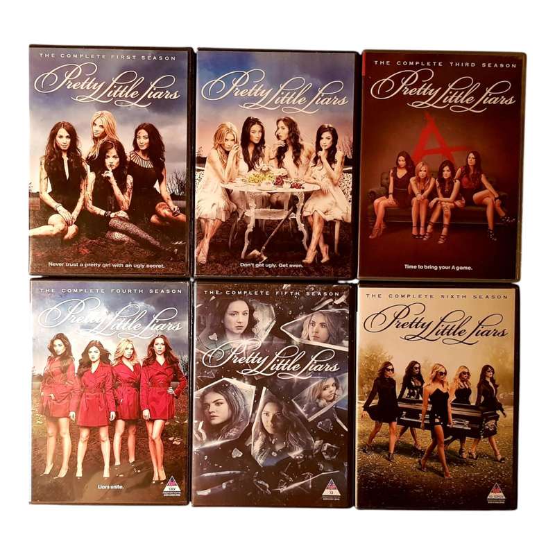 Pretty Little Liars  Seasons 1 to 6 | 6 x DVD Box Sets | Region 2 | Very Good Condition