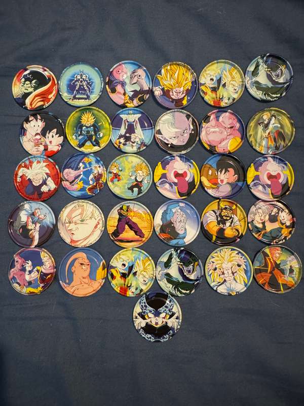 Metal Dragon ball Z Tazos