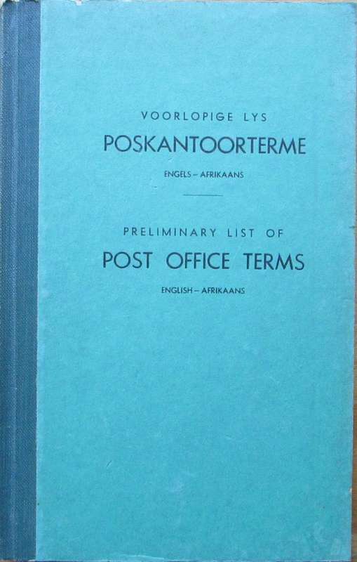 Preliminary List of Post Office Terms