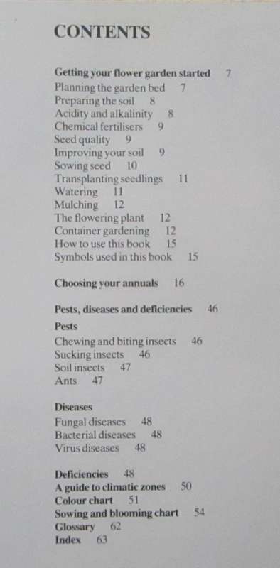 Annuals for the South African Garden