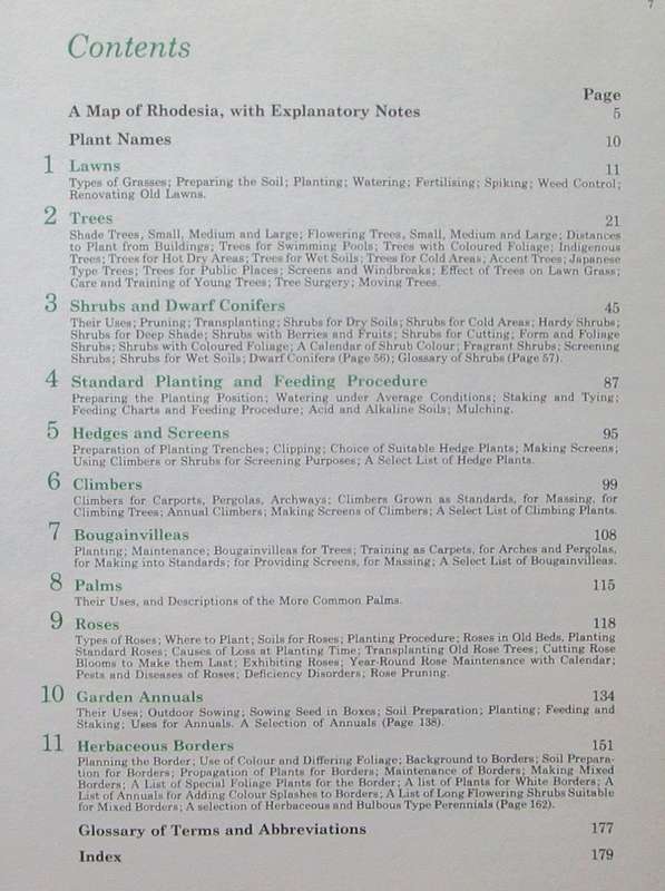 A Comprehensive Guide to Gardening in Rhodesia Volume 1