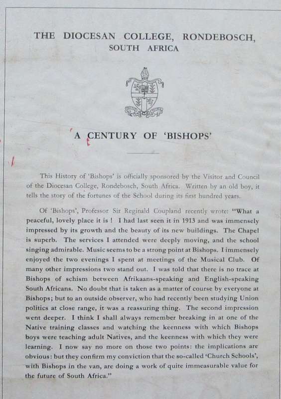 The Diocesan College - A Century of Bishops