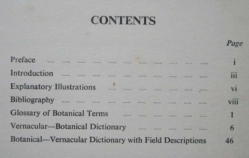 A Southern Rhodesian Botanical Dictionary of Native and English Plant Names