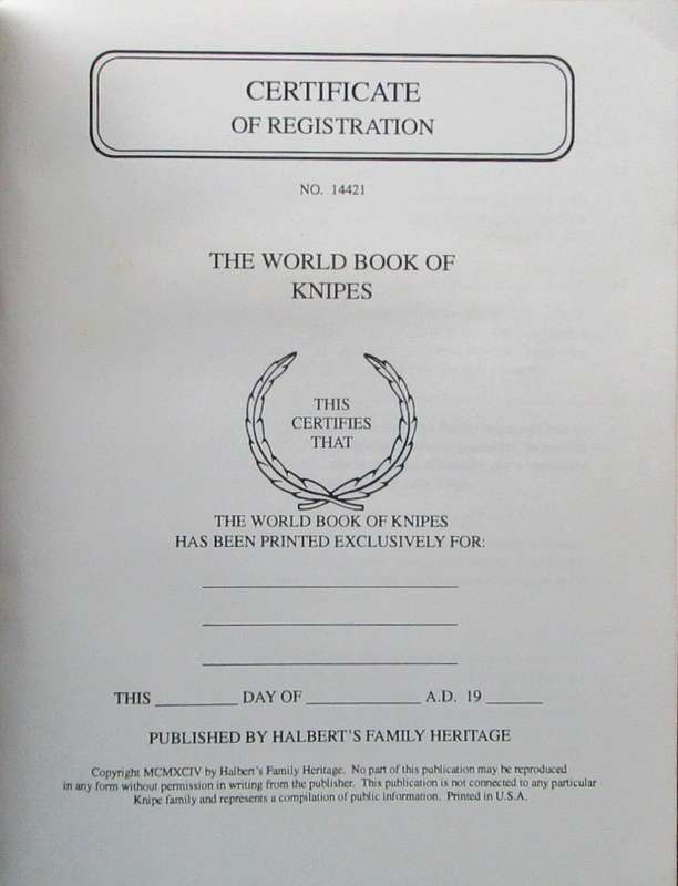 The World Book of Knipes