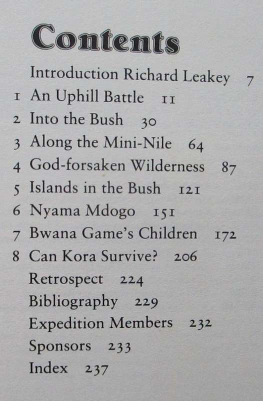 Islands in the Bush a Natural History of the Kora National Reserve, Kenya