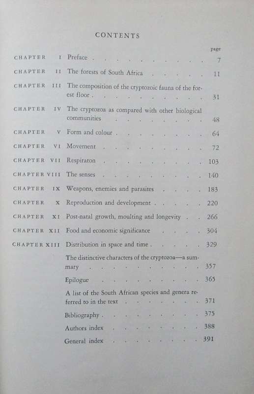 The Biology of the Cryptic Fauna of Forests