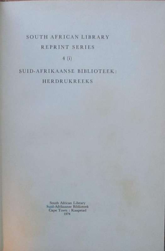 The South African Journal No 1 January-February 1824