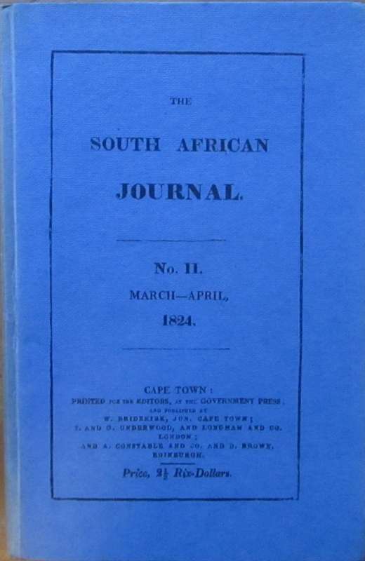 The South African Journal No II March - April 1824