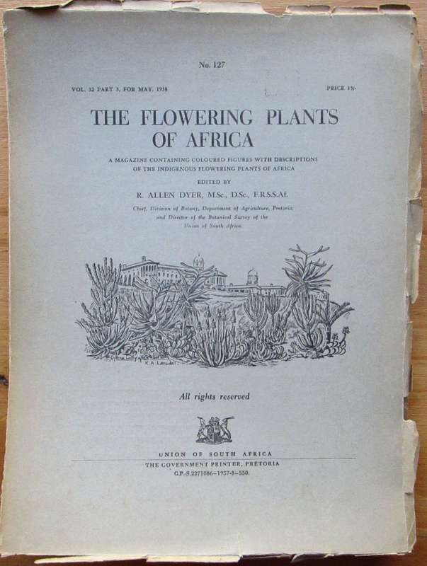 The Flowering Plants of Africa: No.127 Vol 32, Part 3 for May 1958