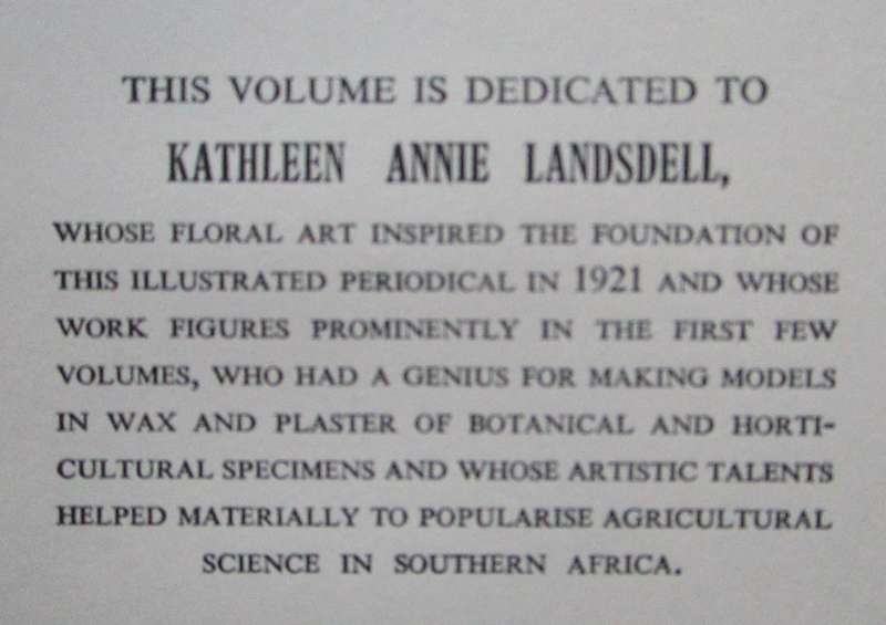 The Flowering Plants of Africa: Nos. 139 and 140, Vol 35, Parts 3 and 4 for December 1962