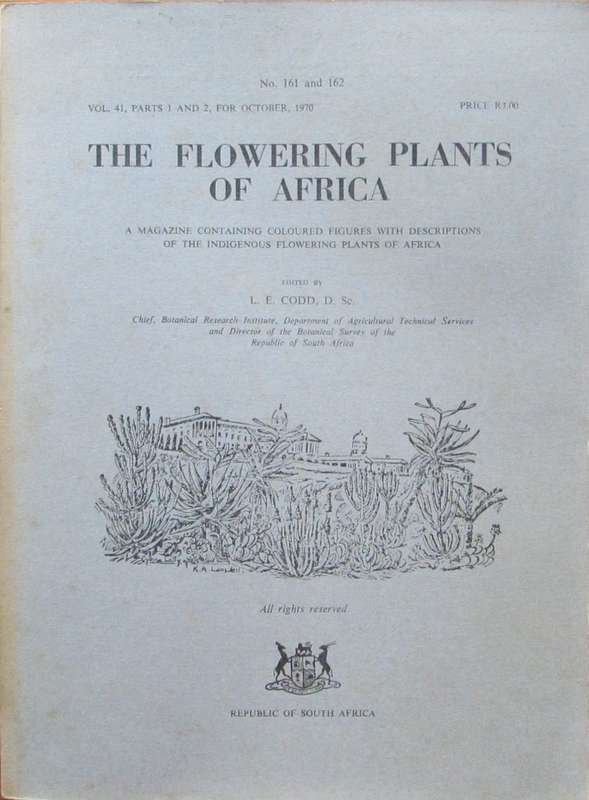 The Flowering Plants of Africa: No. 161 and 162, Vol 41, Parts 1 and 2 for October 1970