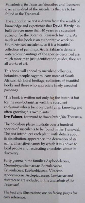 Succulents of the Transvaal