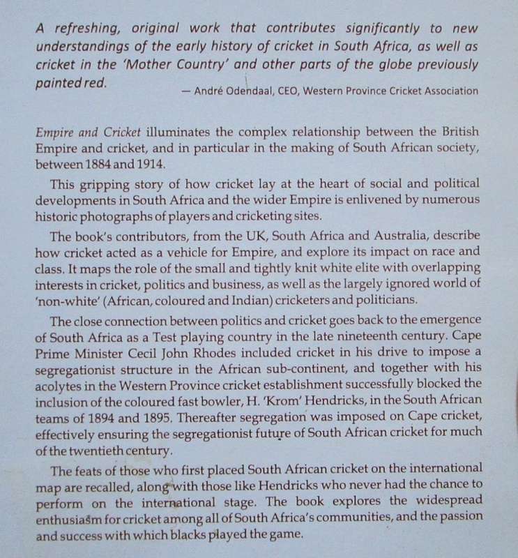 Empire & Cricket the South African Experience 1884 - 1914