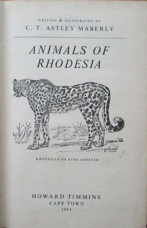 Animals of Rhodesia