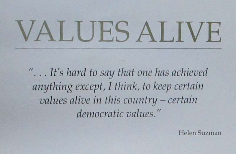 Values Alive: A Tribute to Helen Suzman
