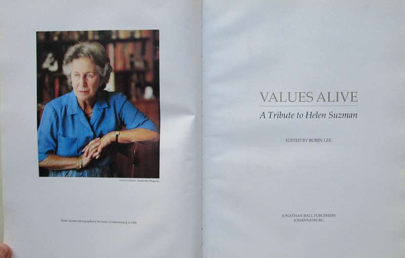Values Alive: A Tribute to Helen Suzman
