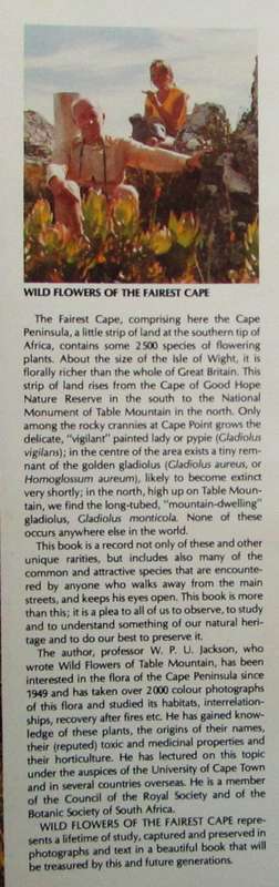 Wild Flowers of the Fairest Cape