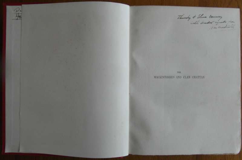 The Mackintoshes and Clan Chattan (SIGNED)