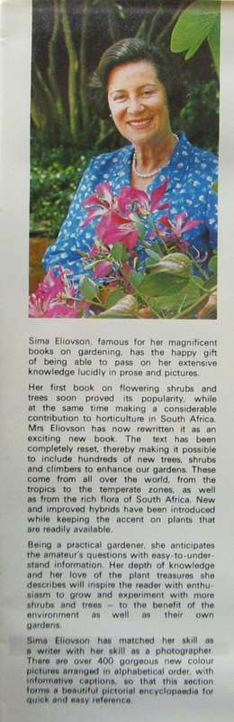 Shrubs, Trees and Climbers for Southern Africa
