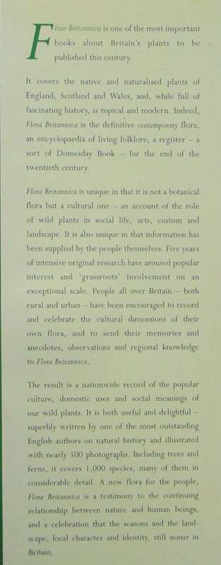 Flora Britannica the Definitive New Guide to Wild Flowers, Plants and Trees