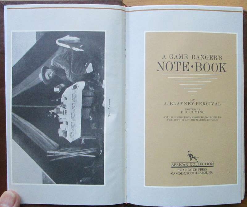 A Game Ranger's Note Book