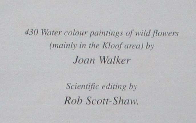 Wild Flowers of KwaZulu-Natal *** SIGNED ***