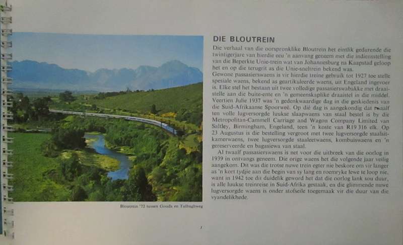 The Blue Train Route Guide/Die Bloutrein Roetegids