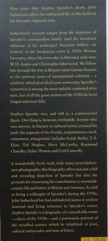 Stephen Spender: The Authorized Biography