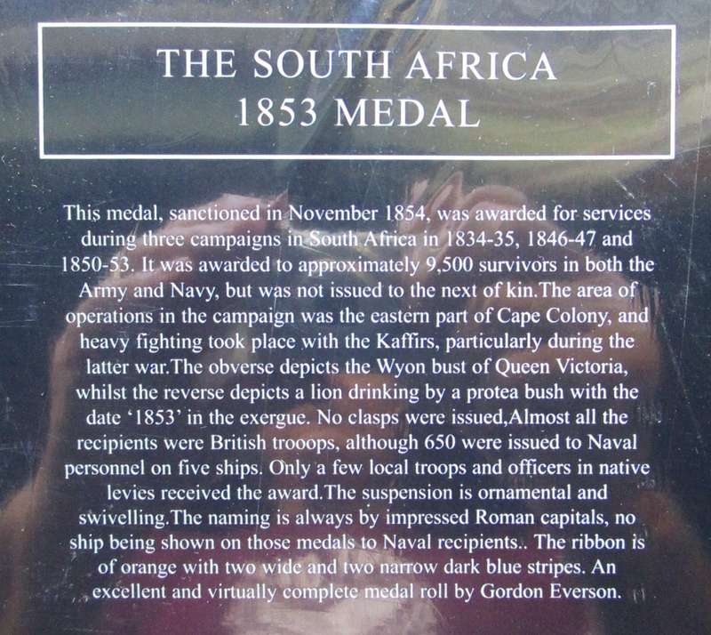 The South Africa 1853 Medal Being the Roll of the Recipients and the Story of the Campaign Medal Iss