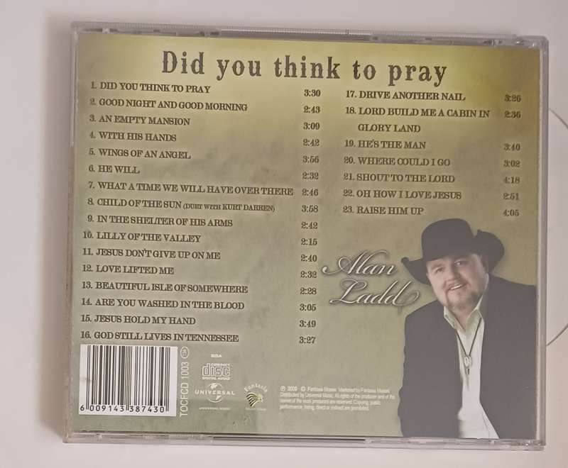 ALAN LADD - DID YOU THINK TO PRAY