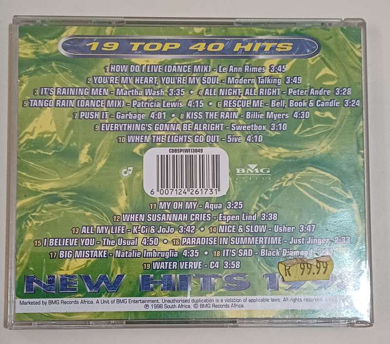 19 TOP 40 HITS - NEW HITS 1998