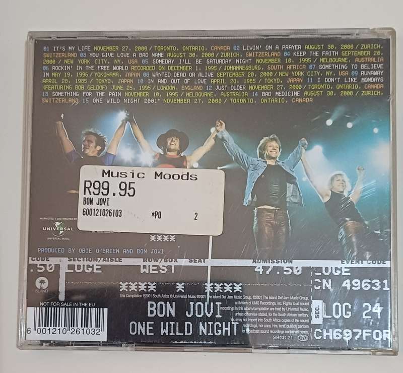 BON JOVI - ONE WILD NIGHT LIVE 1985-2001