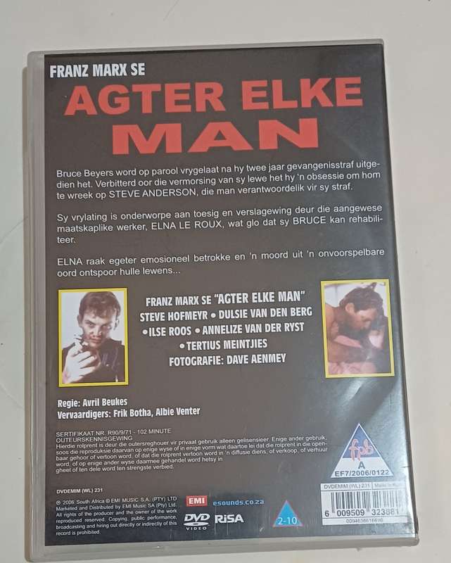 AGTER ELKE MAN - AFRIKAANS