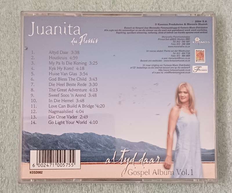 JUANITA DU PLESSIS - ALTYD DAAR GOSPEL ALBUM VOL 1