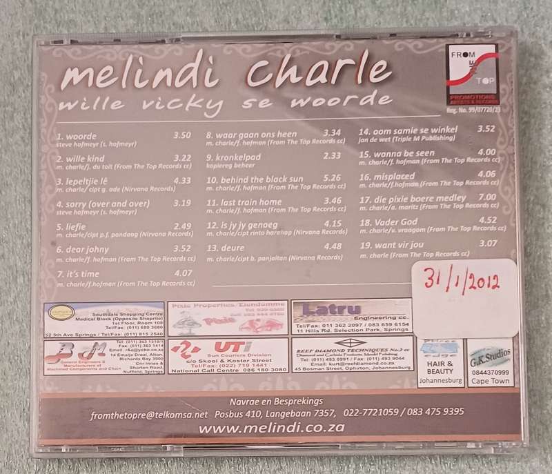 MELINDI CHARLE - WILLE VICKY SE WOORDE