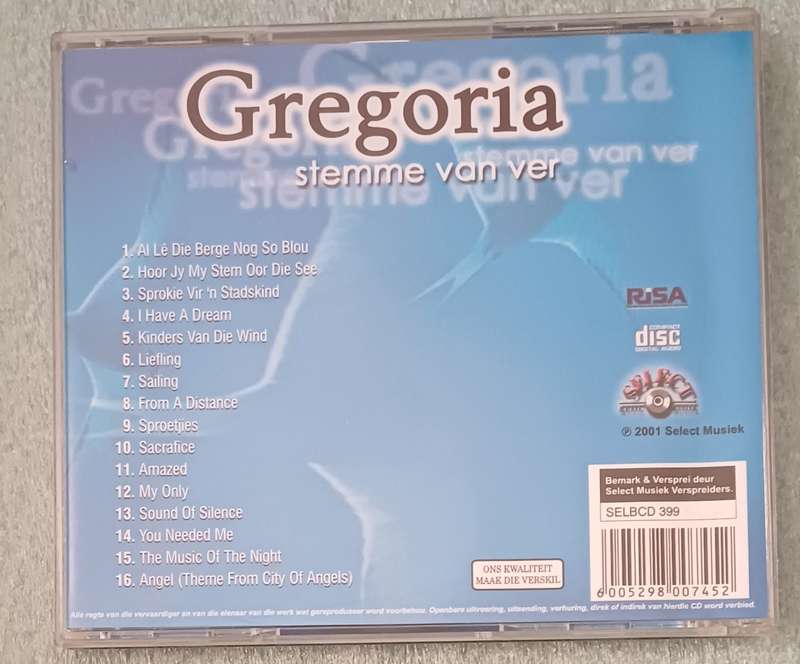 GREGORIA - STEMME VAN VER