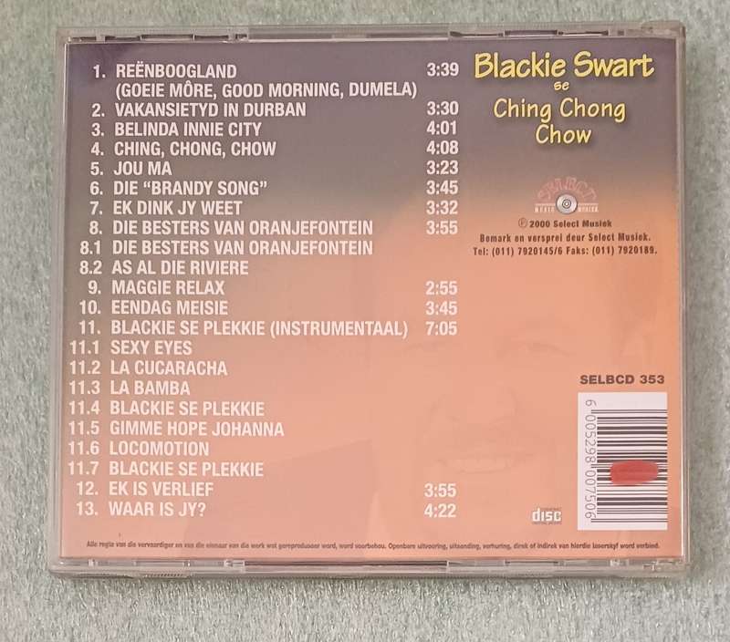 BLACKIE SWART - SE CHING CHONG CHOW