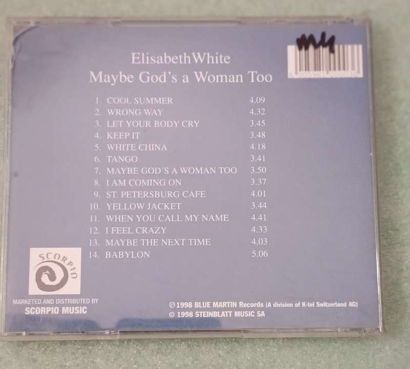 ELISABETH WHITE - MAYBE GOD'S A WOMEN TOO